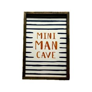 Mini Man Cave Framed Home Decor